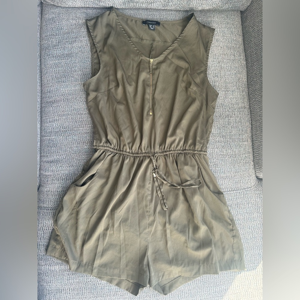 Olive green women’s romper